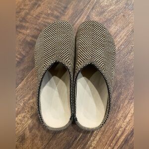 Rothy's Brown Herringbone Mules